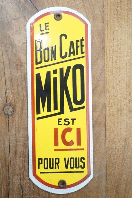搪瓷牌
品牌：Le bon café Miko
价格：-
搪瓷厂：-
尺寸：高20×7