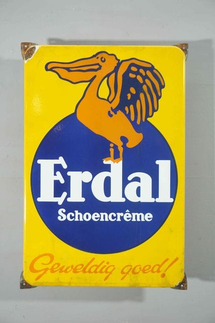 REPLICA 搪瓷牌
品牌：Erdal Schoenencrême
价格：-
搪瓷厂：-
尺寸：高