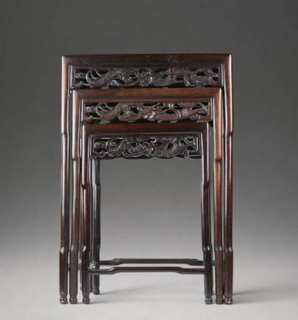 Dreiteiliges Set – China, Qing-Dynastie, 19. Jahrh