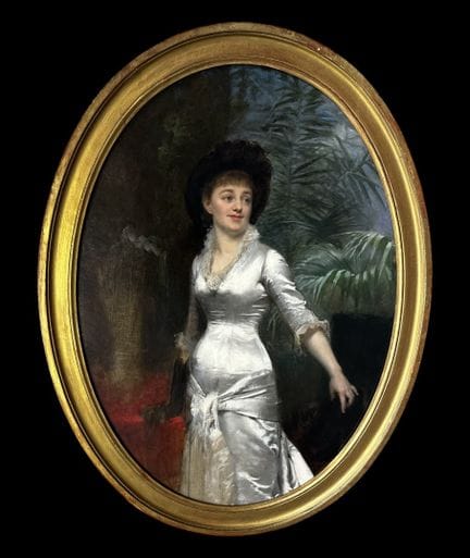 19TH CENTURY FRENCH SCHOOL - Portrait of a young w
