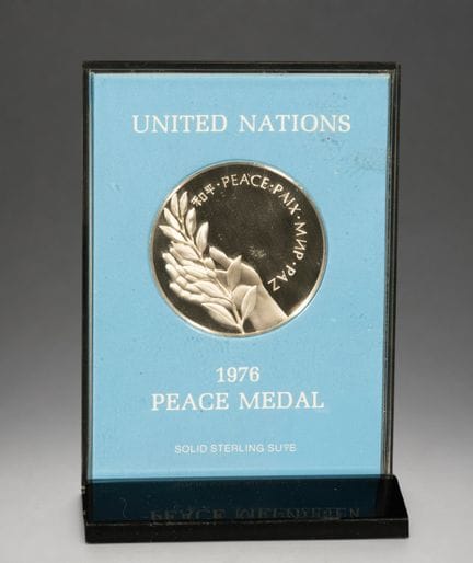 MEDAGLIA D'ARGENTO DELLA PACE DELLE NAZIONI UNITE 