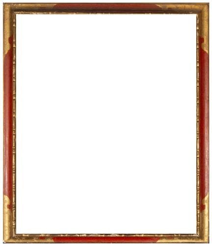 Frame with punched stucco plant decoration – Spani
