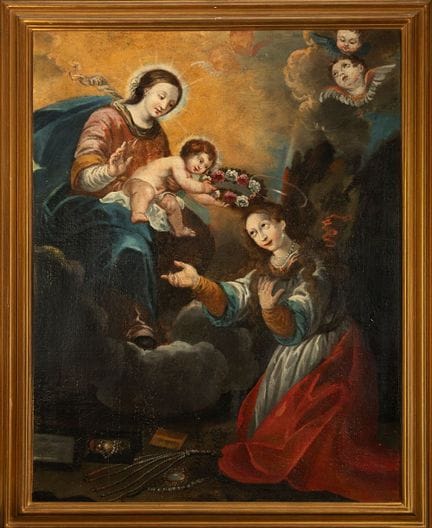 Krönung der Heiligen Rosalia - Koloniale Schule au