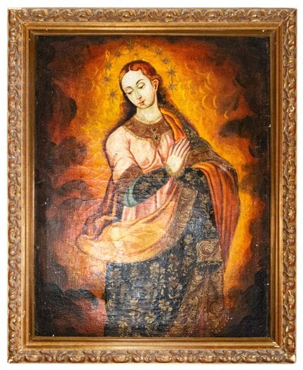 La Vierge à l'Enfant – École coloniale – XIXe sièc