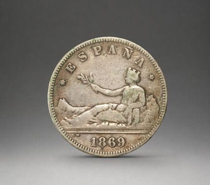 ARGENTO - MONETE - 2 PESETAS D'ARGENTO DELLA REPUB