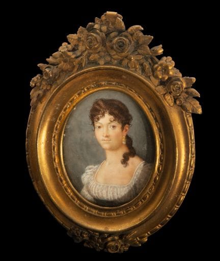 Porträt einer Dame, Französische Schule, 19. Jahrh