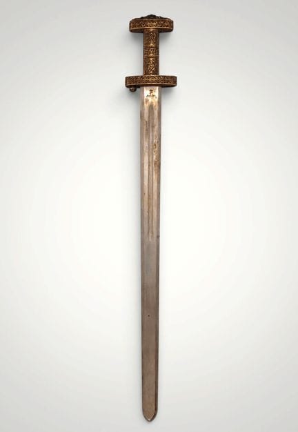 斯纳尔特莫剑复制品，挪威，20世纪
原剑约于公元550年作为陪葬品置于一位日耳曼酋长的墓中。考古学家