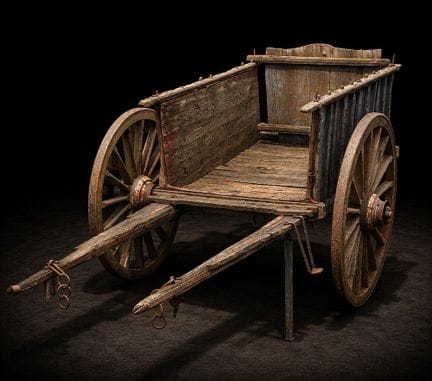 Antiker kastilischer Bauernwagen, Spanische Volkss