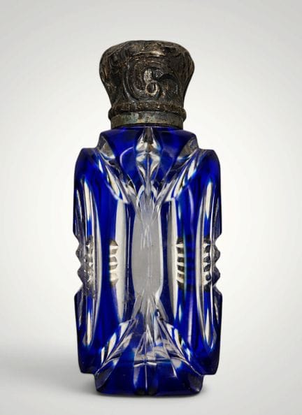 Late 18th-century perfume bottle with silver mount