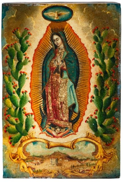 Vierge de Guadalupe – École coloniale mexicaine – 