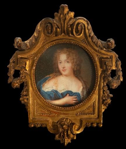 Paar Porträts einer Dame und eines Herrn, Französi