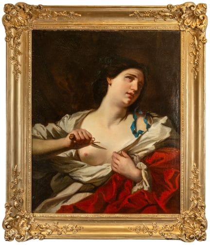Dekoratives Gemälde der römischen Lucretia mit ein