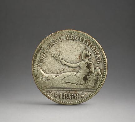ARGENTO - MONETE - 1 PESETA 1869
GOVERNO REPUBBLIC