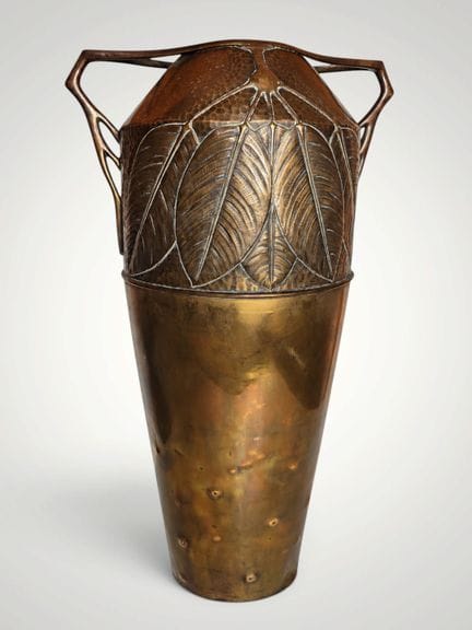 Beeindruckende Jugendstil-Vase, Ostrich, Deutschla