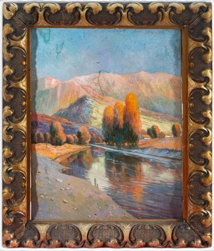 Berglandschaft mit Fluss – Ivan Ivanovitch Kowalsk