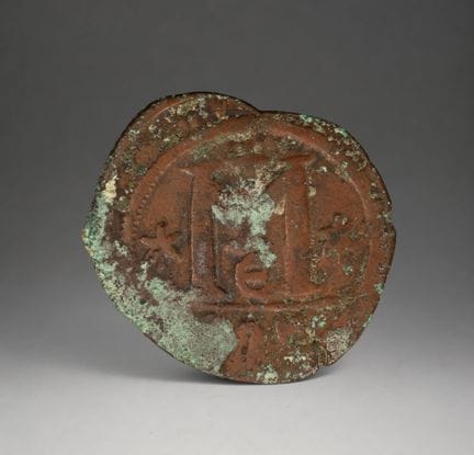 RARA MONETA DI GIUSTINIANO DEL 1100 - MONETE - NUM
