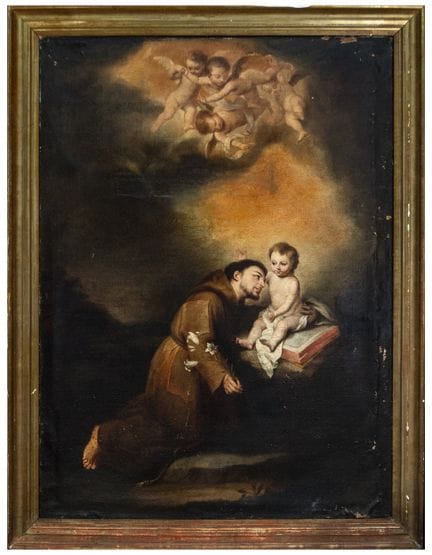 Der heilige Antonius von Padua mit dem Jesuskind –