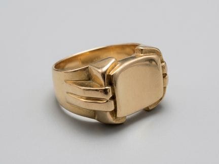 MASSIVE & HEAVY MENS 18K SOLID GOLD (NOT HOLLOW) R