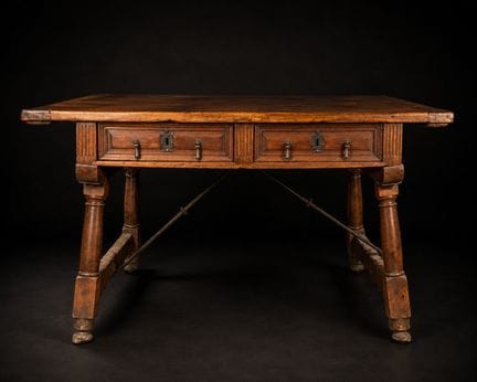 Table de frère à quatre tiroirs, école espagnole, 