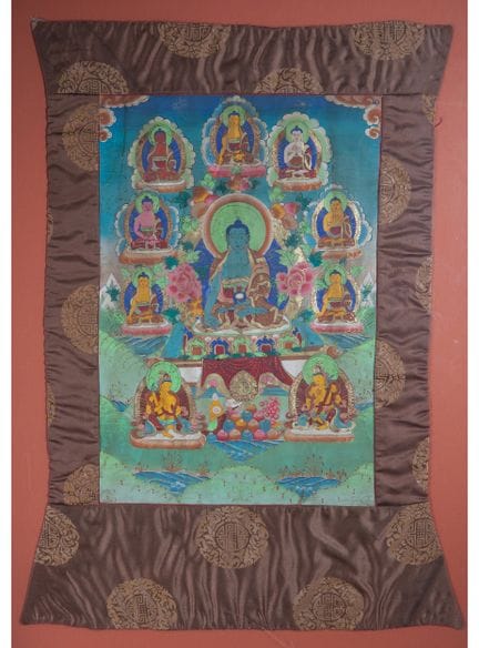 Seiden-Tanka – Tibet, 20. Jahrhundert. 75 x 48 cm.