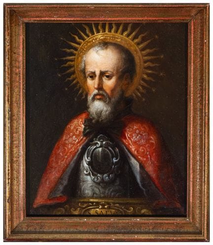 Echtes Bildnis des Heiligen Saturius, Schutzpatron
