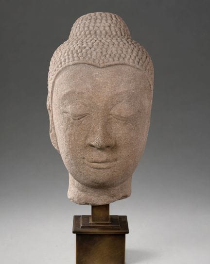 Buddha-Kopf, Thailand, Königreich Ayutthaya, 16.–1