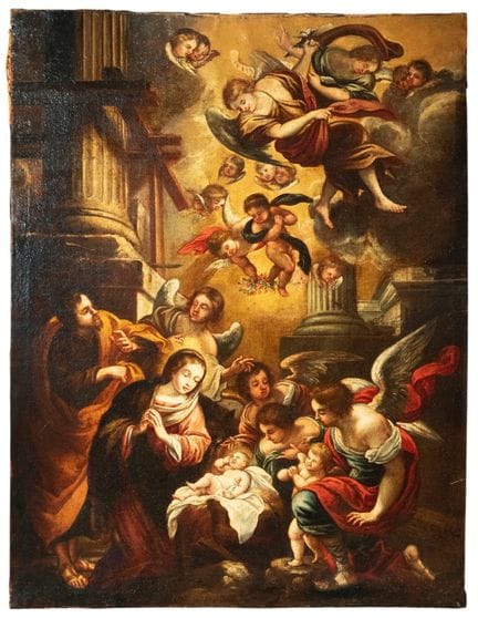 "ADORAZIONE" Juan de Valdés Leal (Siviglia, 1622-1