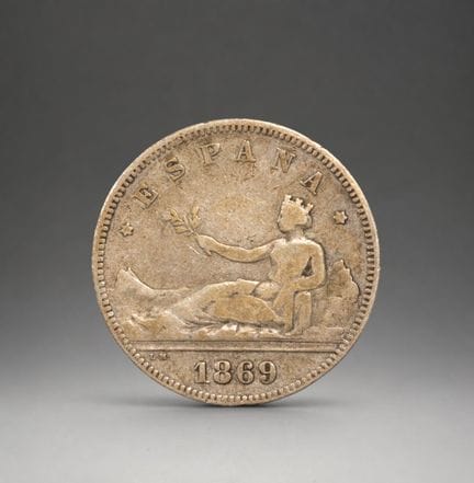 ARGENTO - MONETE - 2 PESETAS D'ARGENTO DELLA REPUB