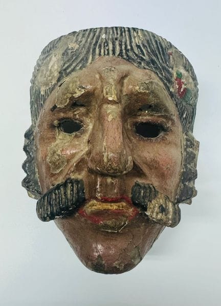 Masque de danse "Conquistador", Guatemala, XIXe si