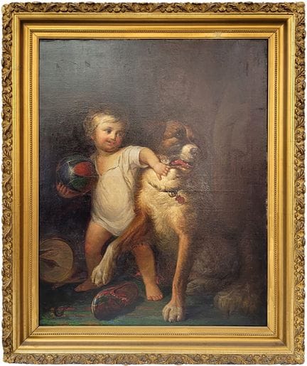 Bedeutendes Öl auf Leinwand aus dem Umkreis von Je
