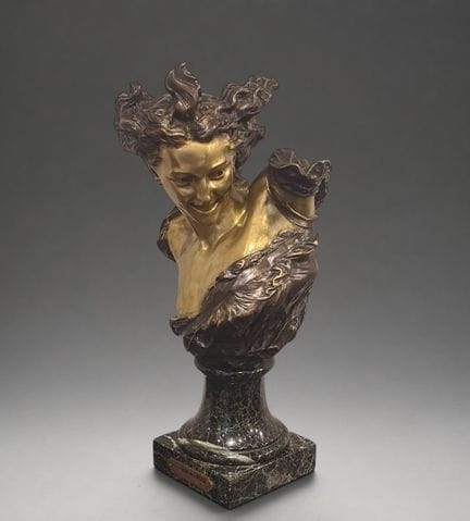 „Le Génie de la Danse“ aus Bronze, signiert B. Car
