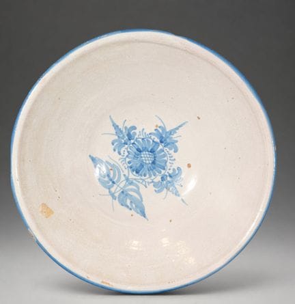 MANISES CERAMICS - Bol en céramique à décor floral