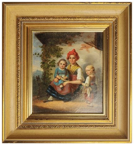 Mutter mit Kindern; 19. Jahrhundert, Ferdinand Geo