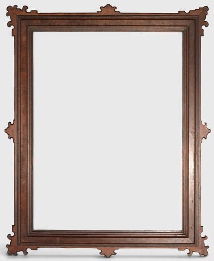 Walnut frame with moldings – European school – 19t