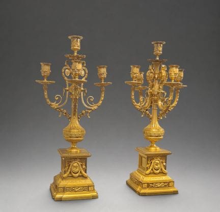 Monumental Pair of Napoleon III Candelabras - 1850