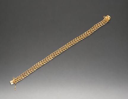 ITALIAN KNOT UNISEX BRACELET IN SOLID 18K YELLOW G