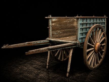 Ländlicher Bauernwagen, Spanische Volksschule, 19.
