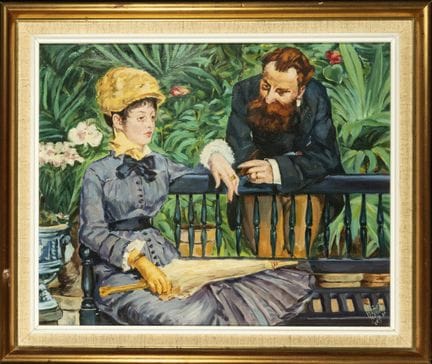 GREENHOUSE SCENE - COPIA DI MANET, XX SECOLO
OLIO 
