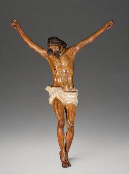 Mexikanische Andachtsfigur aus Pappmaché – Mexikan