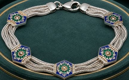 Vintage-Armband im russischen Stil für Damen und H