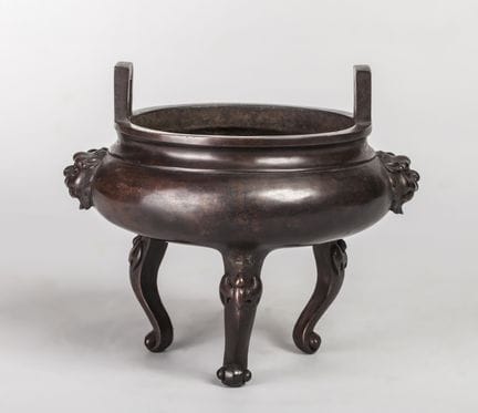 Dreifüßiger Räuchergefäß, Qing-Dynastie, aus chine
