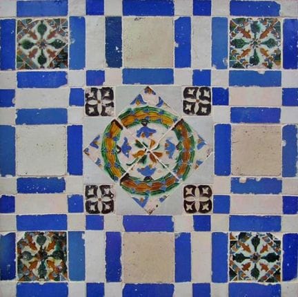 Bedeutende und seltene maurische geometrisch-flora