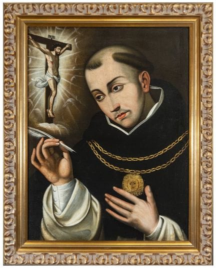 Der heilige Thomas von Aquin vor dem Kruzifix – Ko