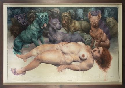 "Die Frau, die Hunde liebte", Roberto Fabelo (Cama