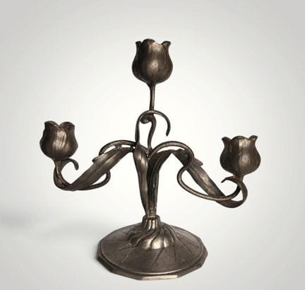 Ferdinand Hubert Schmitz Art Nouveau candelabra, C