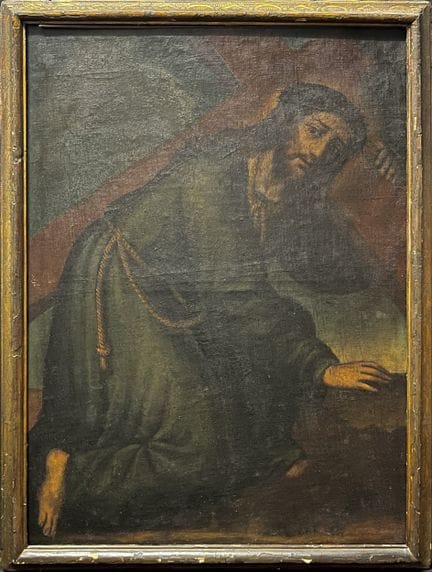 Großes koloniales Christusbild aus Mexiko oder Cus