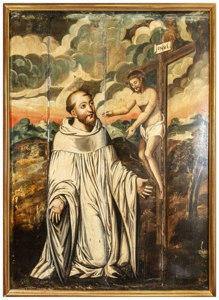 Der heilige Bernhard von Clairvaux vor Christus. H