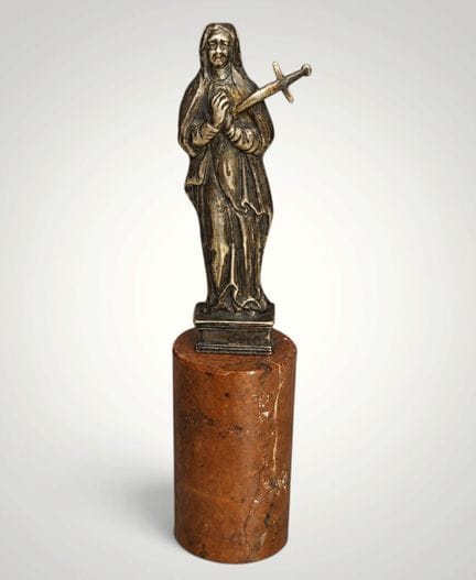 Silberfigur der Schmerzensmutter aus dem 18. Jahrh