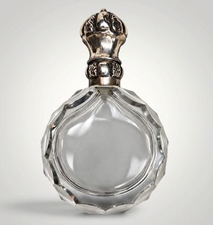 Late 18th-century perfume bottle with silver mount