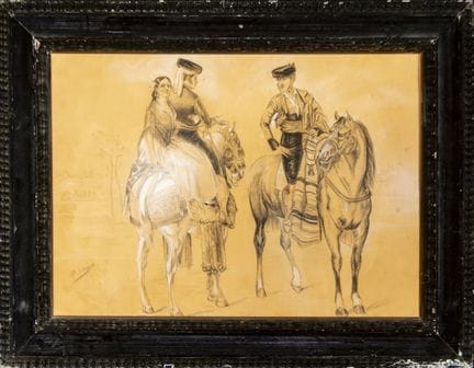 Genreszene mit Reitern, Manuel García Rodríguez, s